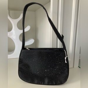 Crystal Bling Glamorous RESERVED Black Small Shoulder Purse Bag BRAND NEW CON’T